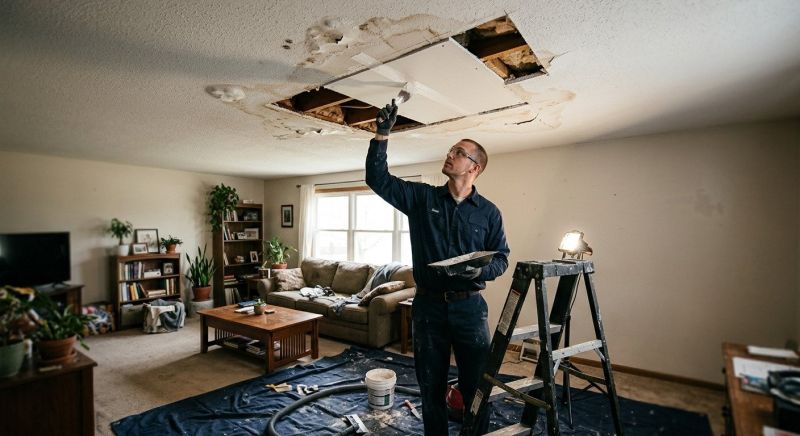 Water Damage Ceiling Repair in Denver County, CO